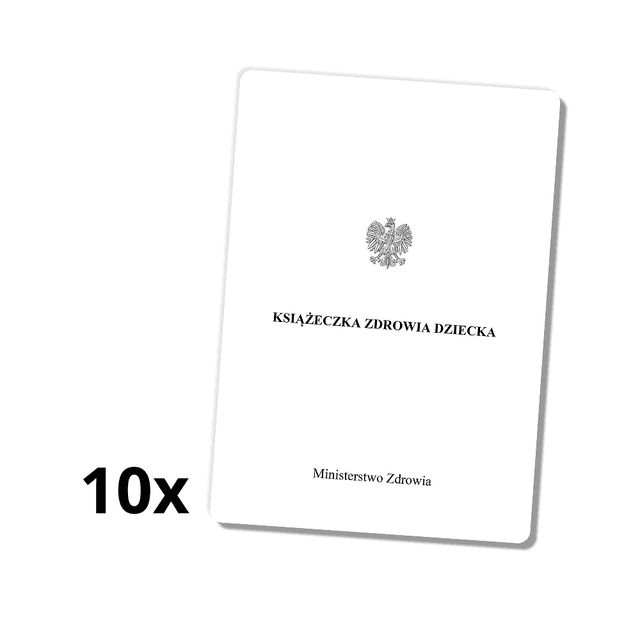 Zestaw 10 Książeczek Zdrowia Dziecka